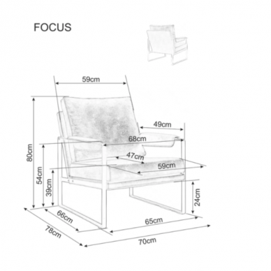 Fotelis Focus Brego 1