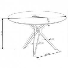 Stalas HL  158