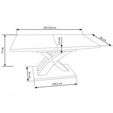 Stalas HL  167