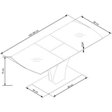 Stalas HL  155 12