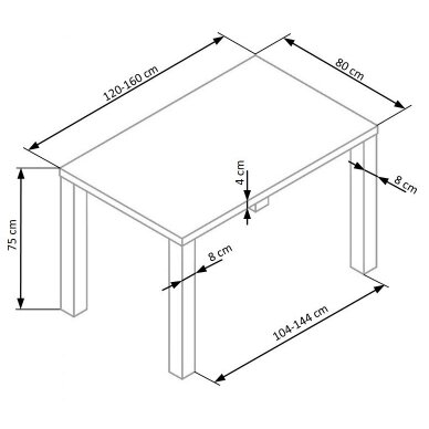 Stalas HL  163 1