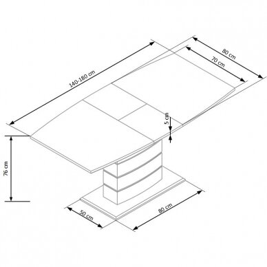 Stalas HL  179 8